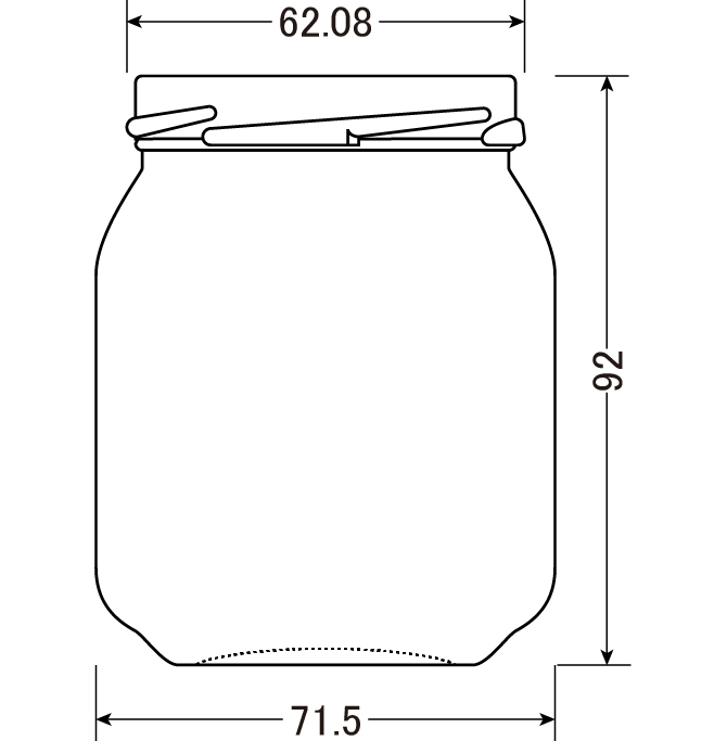 T63 Kジャム300 | ISHIZUKA GLASS BOTTLES CATALOGUE